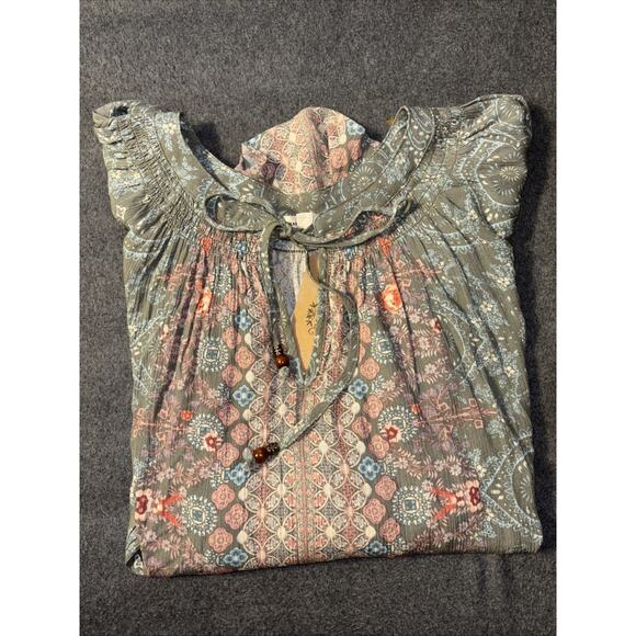 Mason And Belle Sz 2X Boho Cottagecore Blouson Sleeve Top NWT - Picture 8 of 8